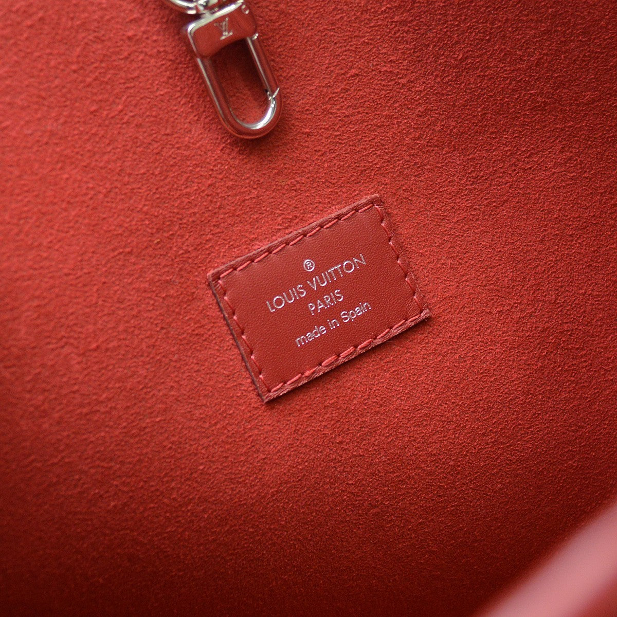Louis Vuitton Neverfull Tote Epi Leather Red Leather Tote Bag Bag (Pre-Owned)