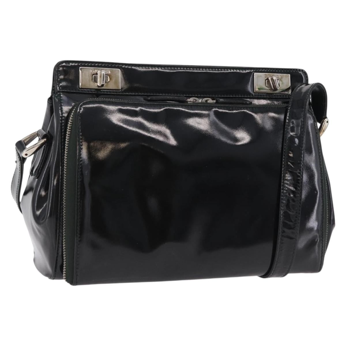 Gucci Shoulder Patent Leather Black Patent_Leather Shoulder Bag Bag (Pre-Owned)