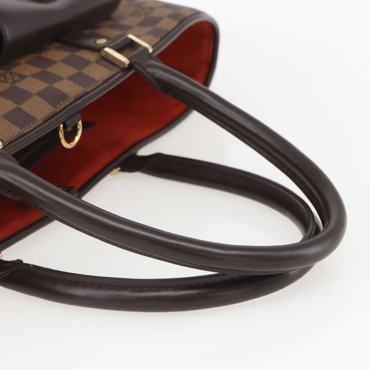 Louis Vuitton Manosque Damier Brown Canvas Handbag (Pre-Owned)
