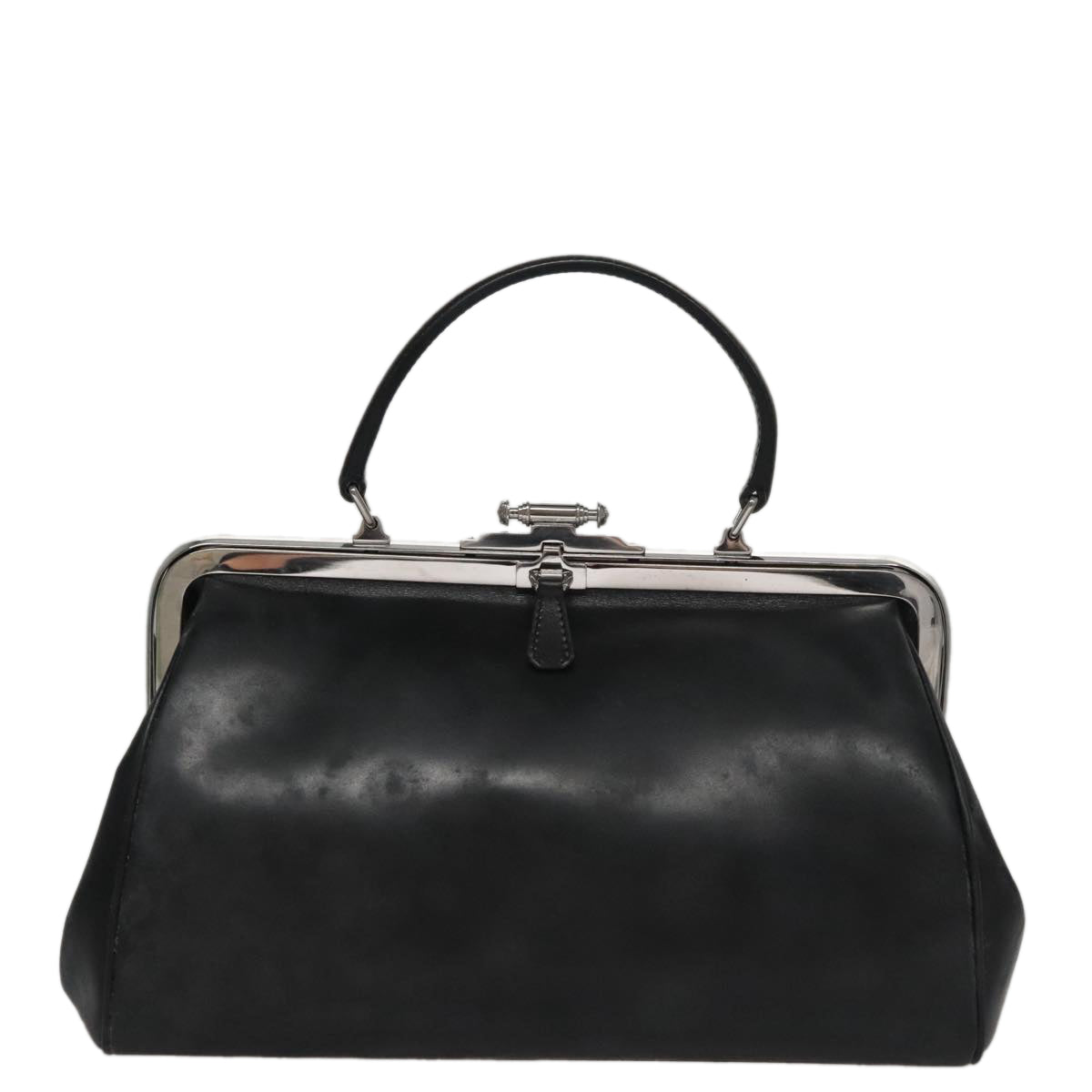 Prada Flame Black Leather Handbag (Pre-Owned)