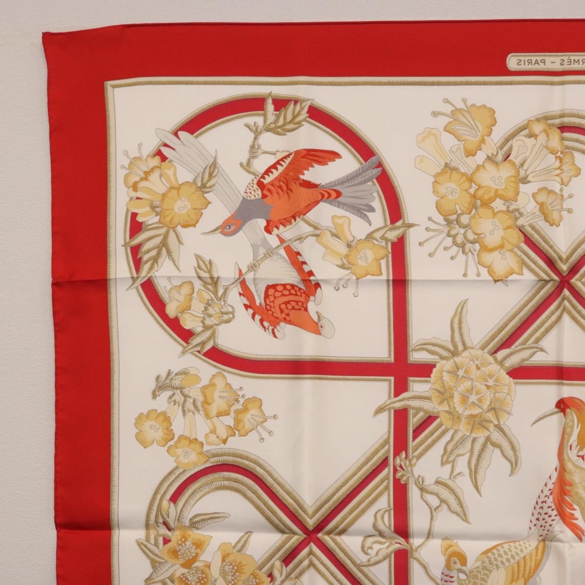 Hermes Carré 90 Silk Multicolor Red Silk Scarve & Shawl Accessory (Pre-Owned)