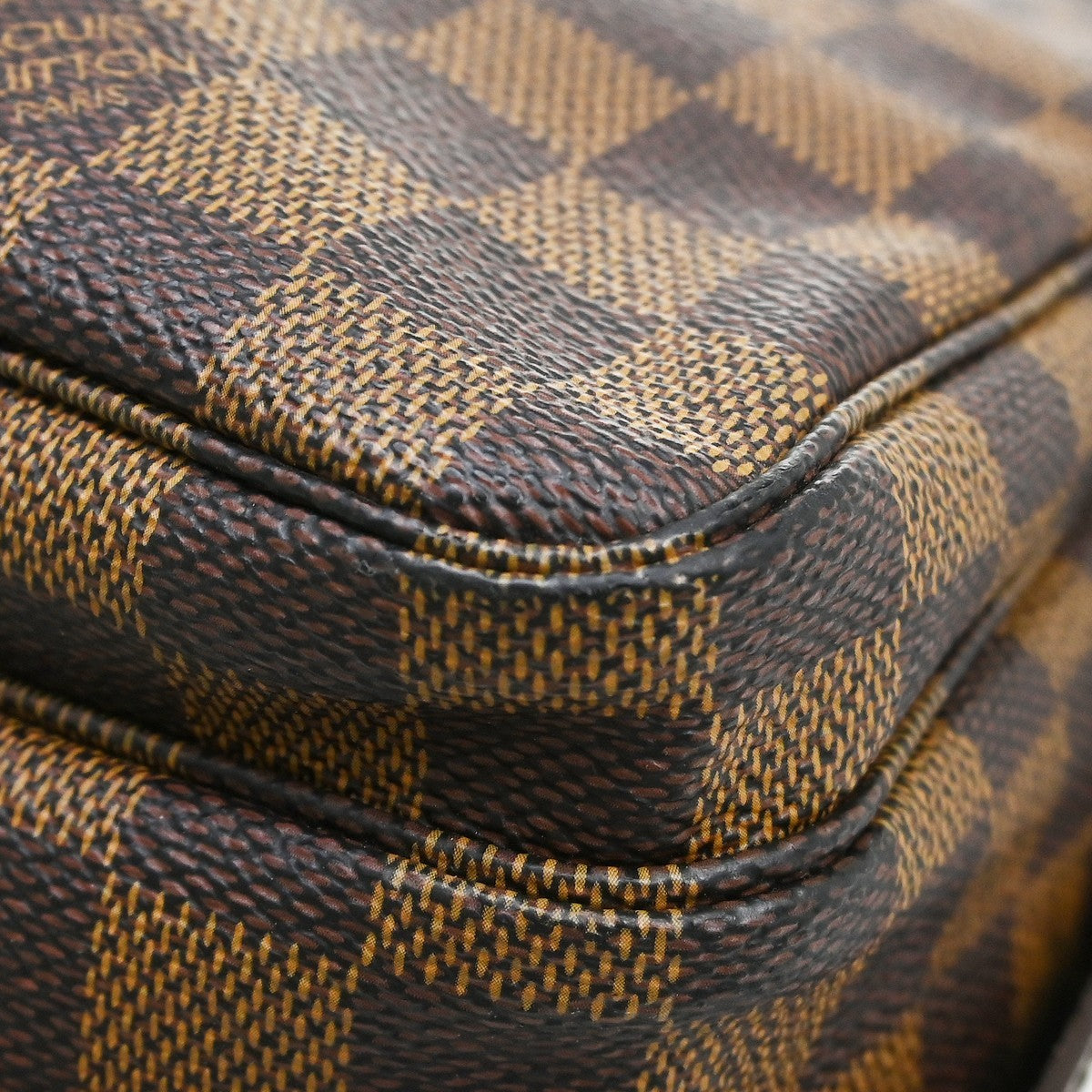 Louis Vuitton Naviglio Damier Brown Canvas Shoulder Bag Bag (Pre-Owned)