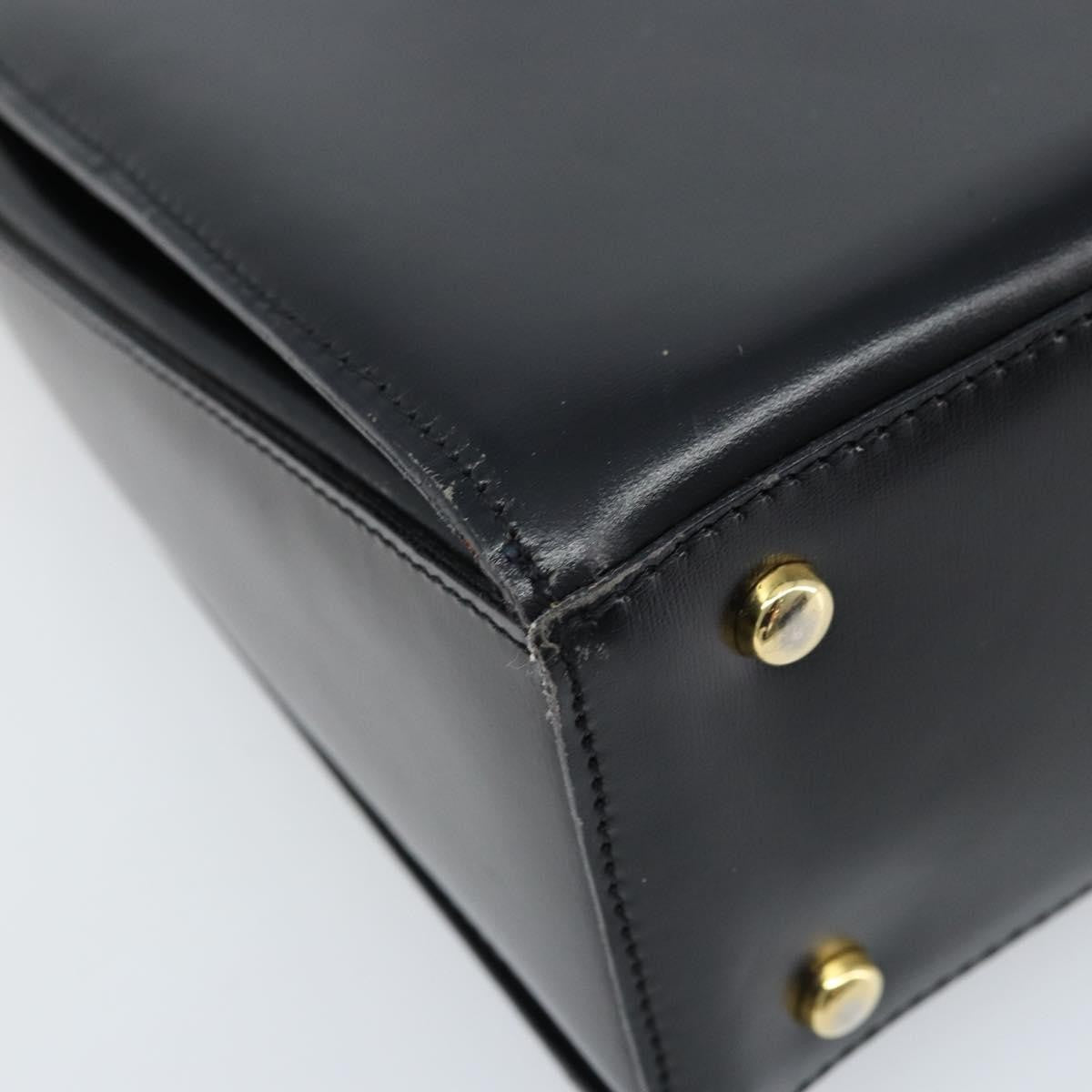 Celine Vintage Leather Black Leather Shoulder Bag Bag (Pre-Owned)