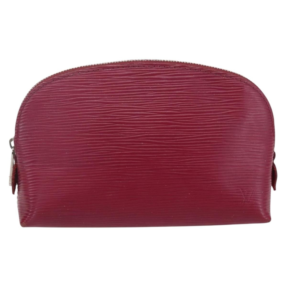 Louis Vuitton Cosmetic Epi Leather Burgundy Leather Clutche & Pouche Bag (Pre-Owned)