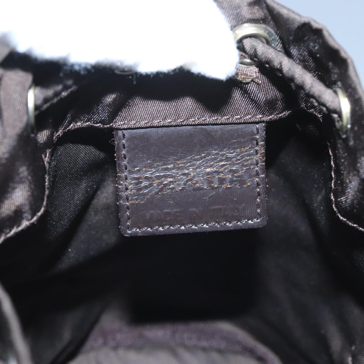 Prada Re-Nylon Brown Synthetic Clutch Bag (Pre-Owned)