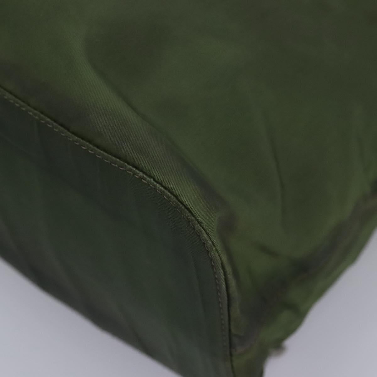 Prada Re-Nylon Khaki Synthetic Backpack Bag (Pre-Owned)