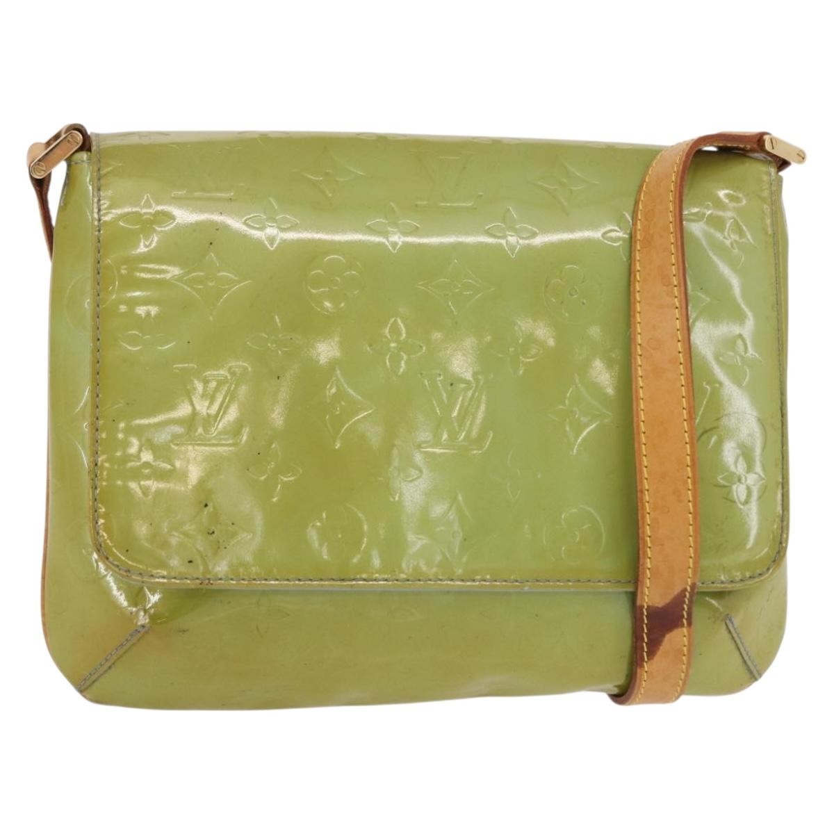 Louis Vuitton Thompson Street Monogram Vernis Blue Patent_Leather Shoulder Bag Bag (Pre-Owned)