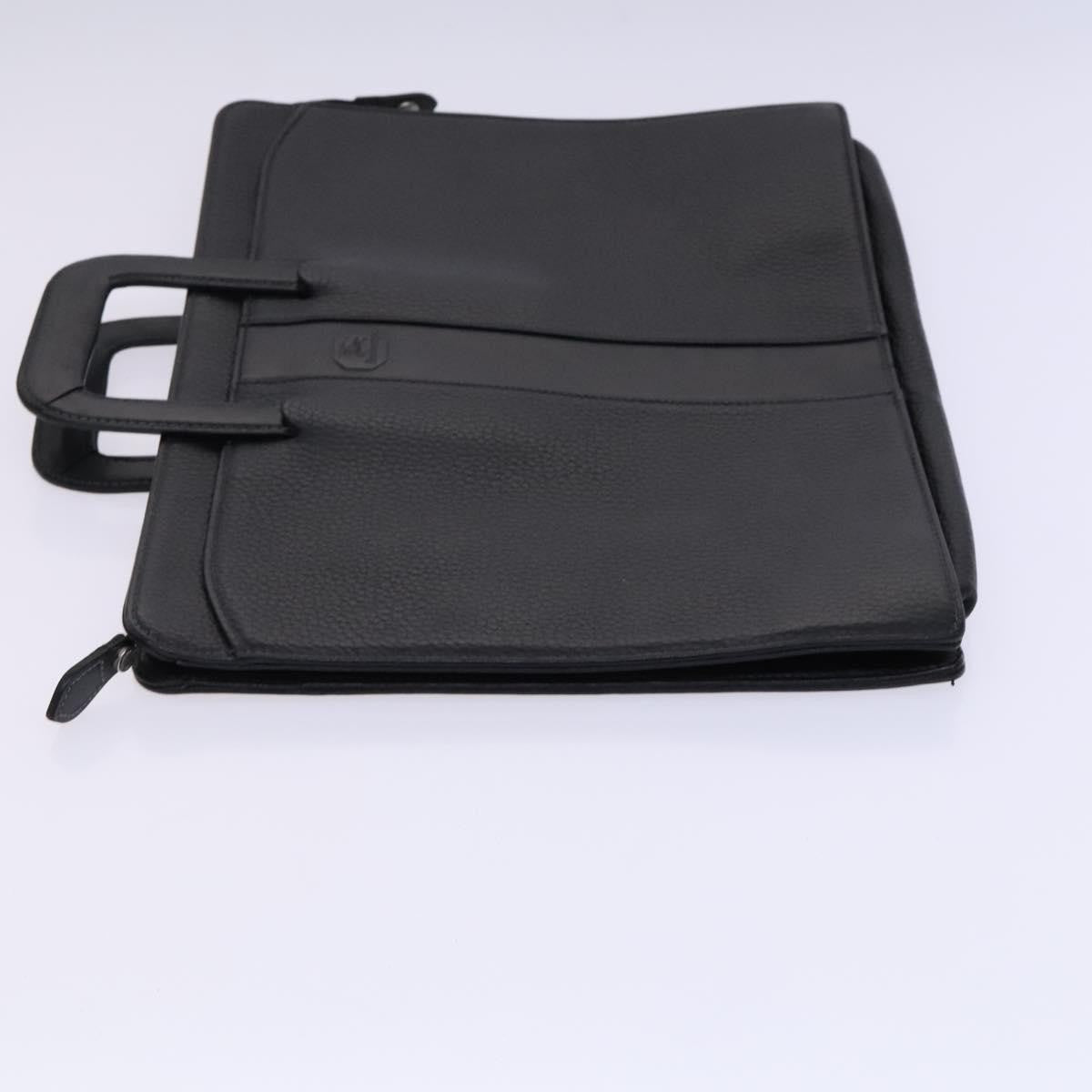 Burberry Vintage Leather Black Leather Briefcase Bag (Pre-Owned)