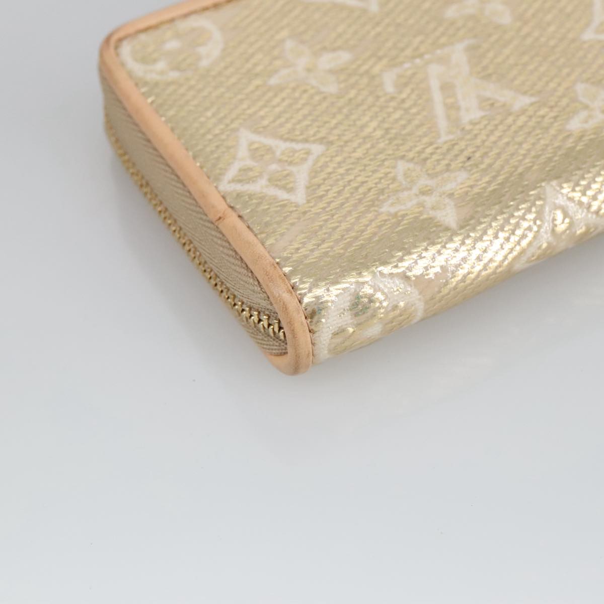 Louis Vuitton Zippy Coin Purse Gold Canvas Wallet  (Pre-Owned)