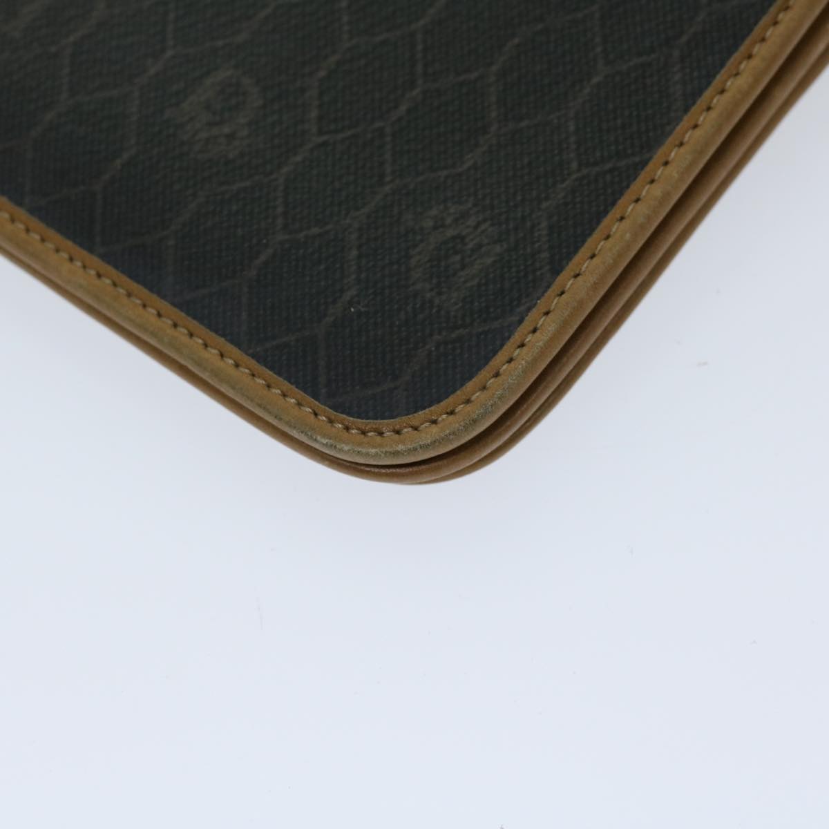 Dior Honeycomb Black Canvas Shoulder Bag (Pre-Owned)