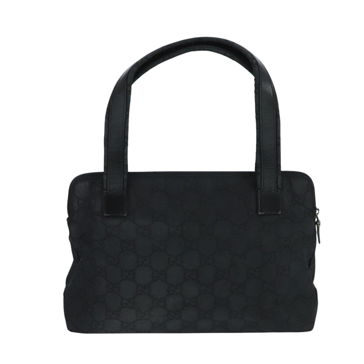 Gucci Gg Canvas Black Canvas Shoulder Bag (Pre-Owned)