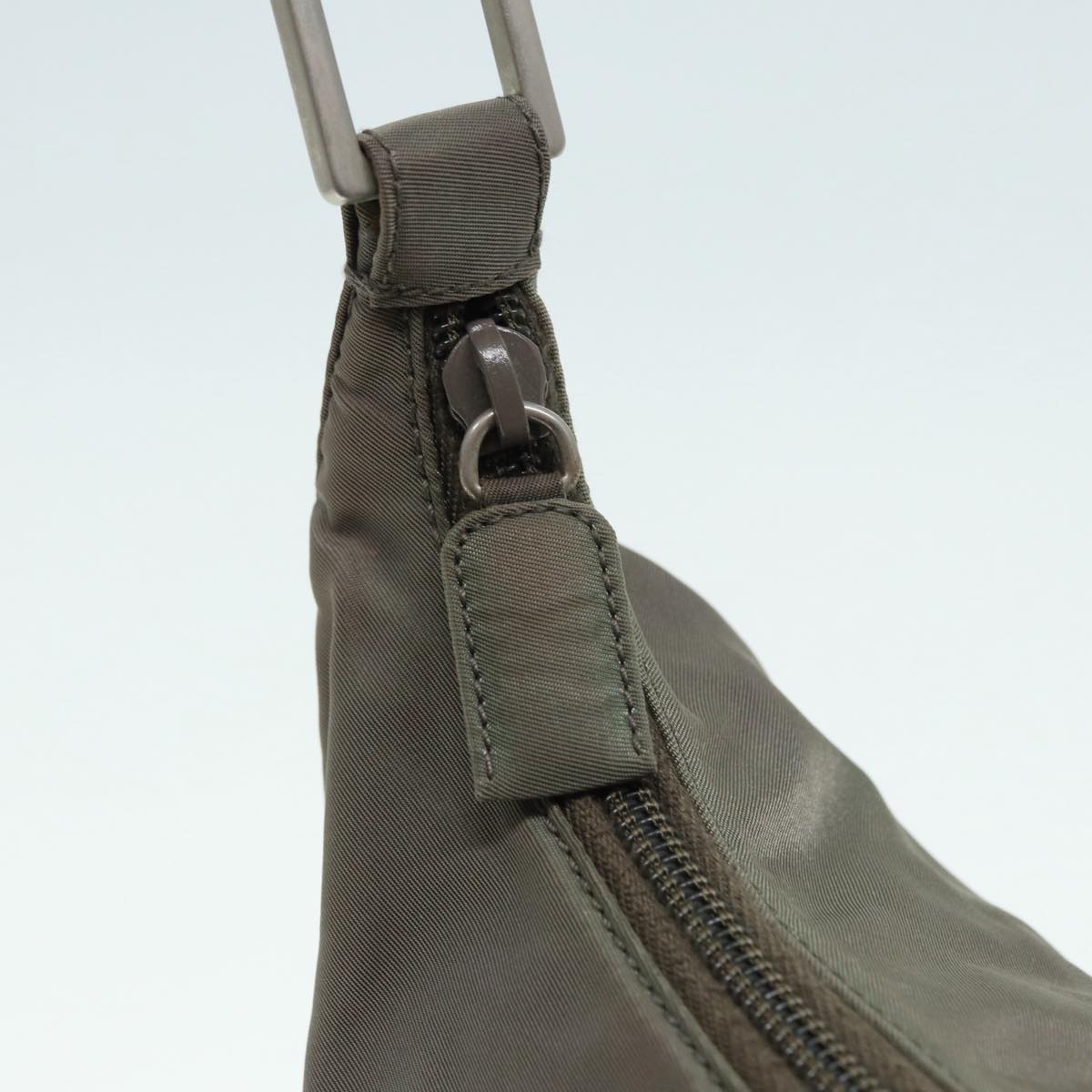 Prada Grey Synthetic Shoulder Bag (Pre-Owned)