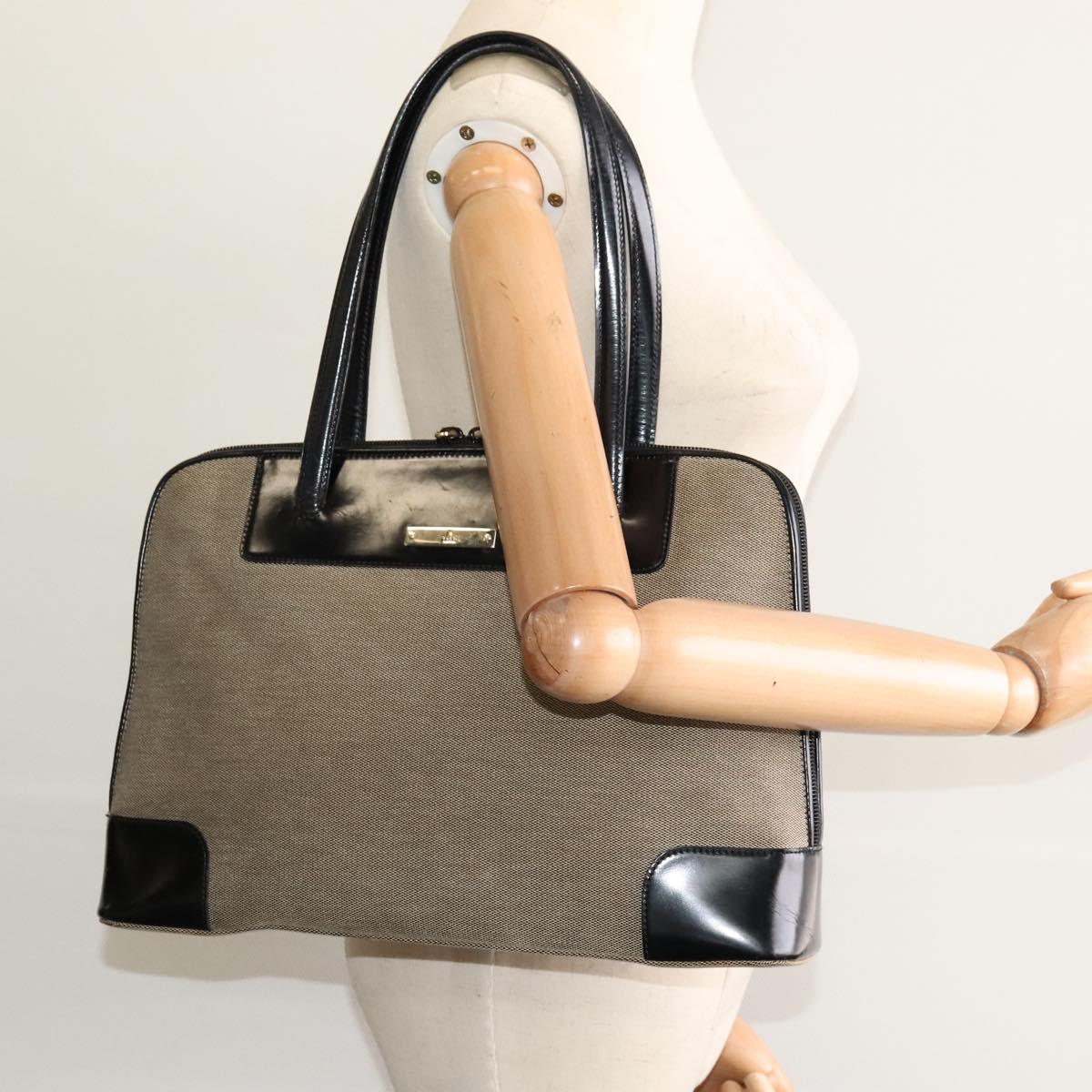 Gucci Grey Canvas Tote Bag (Pre-Owned)