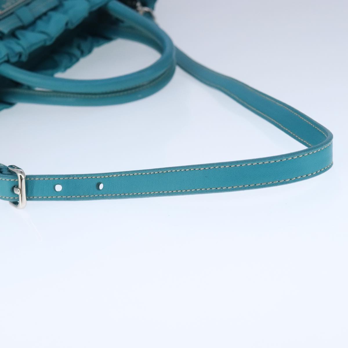 Prada Re-Nylon Blue Synthetic Handbag (Pre-Owned)
