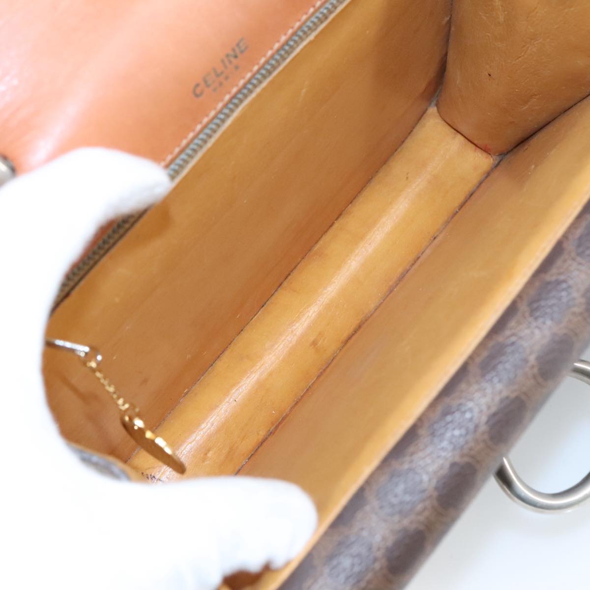 Céline Macadam Brown Canvas Handbag (Pre-Owned)