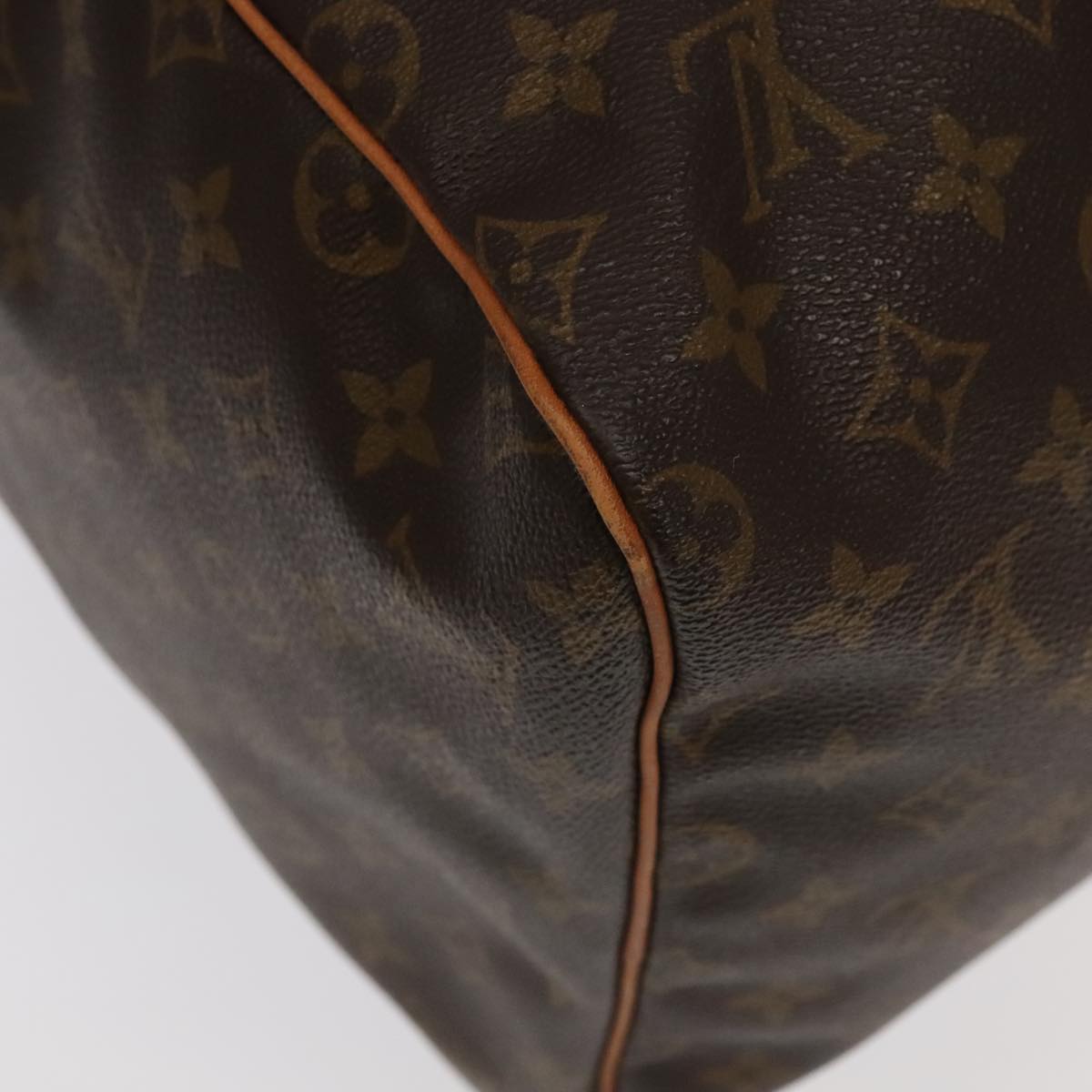 Louis Vuitton Sac Souple Brown Canvas Travel Bag (Pre-Owned)
