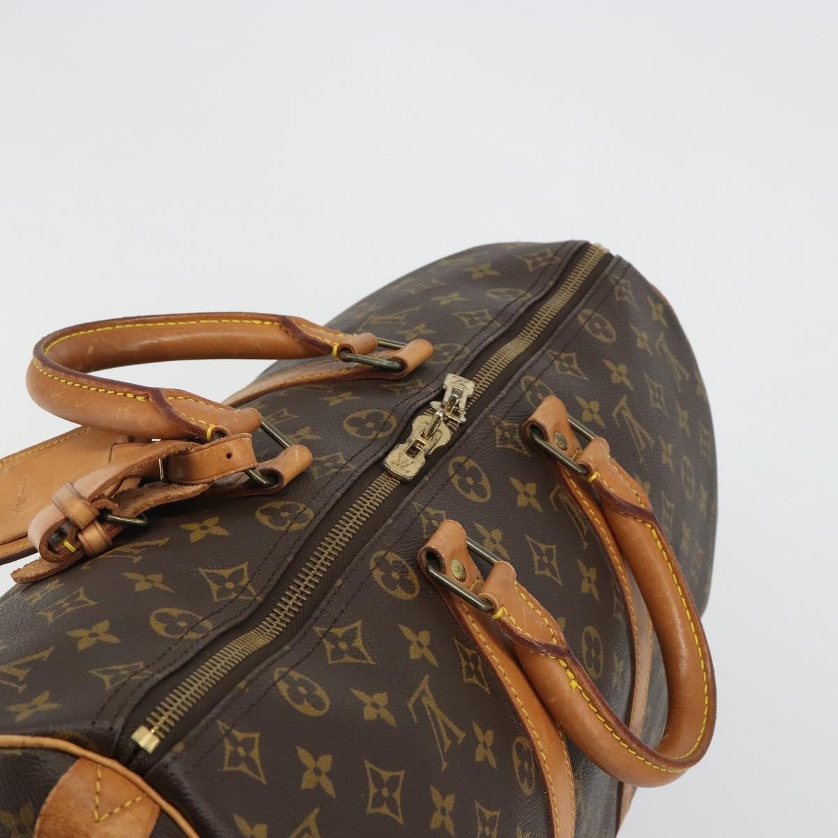Louis Vuitton Keepall Monogram Canvas Brown Canvas Travel Bag Bag (Pre-Owned)