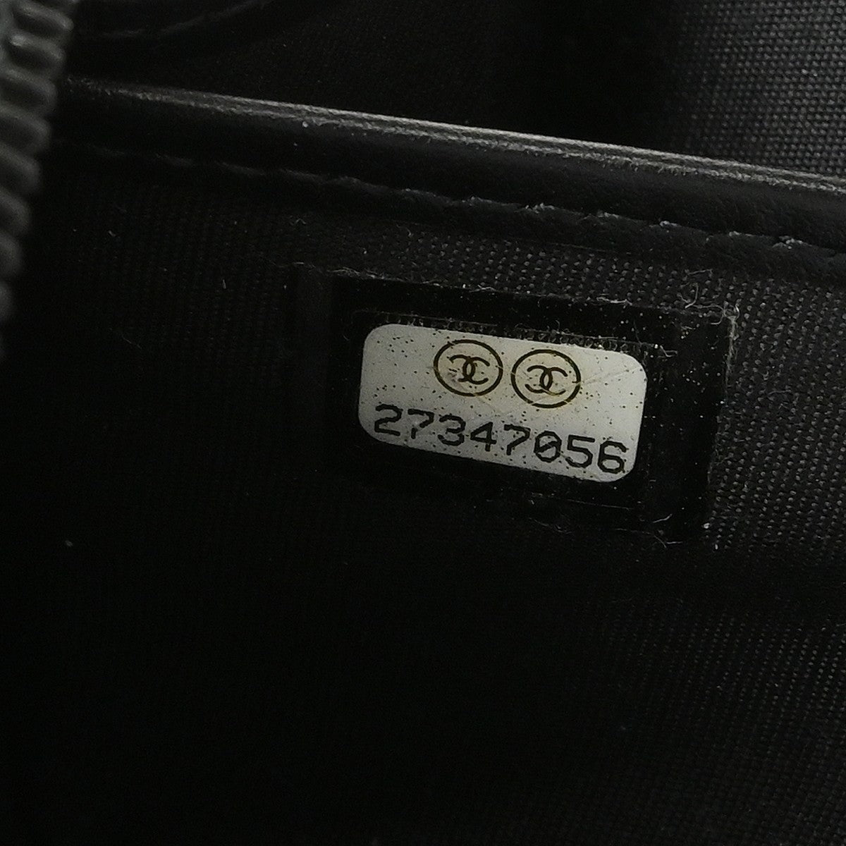 Chanel Portefeuille Long Cc Logo Caviar Skin Black Leather Wallets Accessory (Pre-Owned)