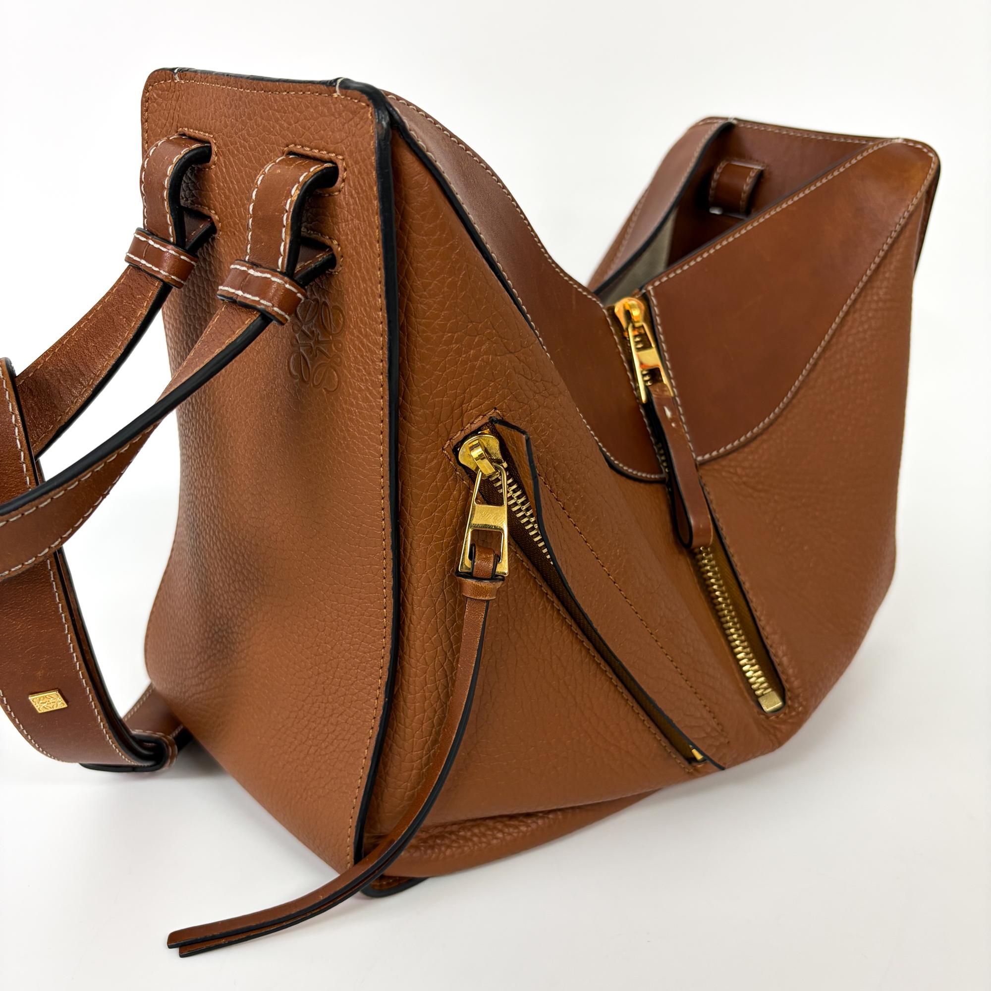 Loewe Hammock Leather Brown Leather Handbag (Pre-Owned)