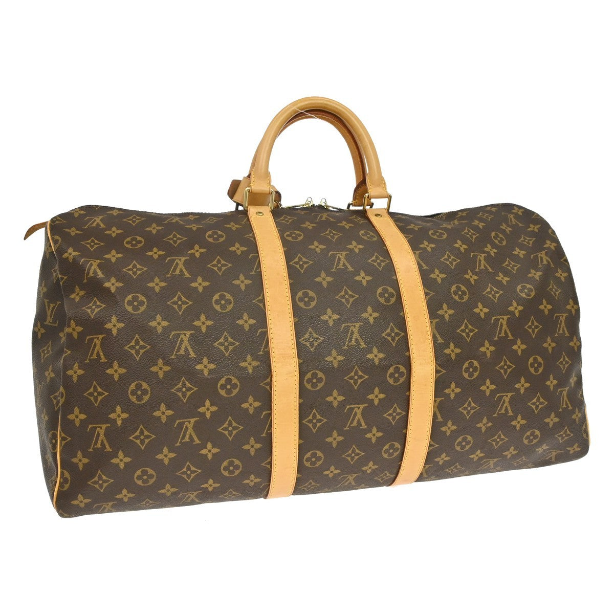 Louis Vuitton Keepall Monogram Canvas Brown Canvas Travel Bag Bag (Pre-Owned)