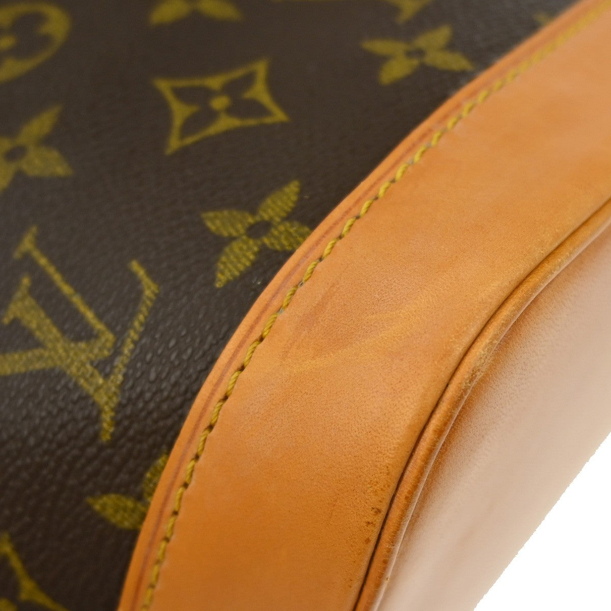 Louis Vuitton Alma Monogram Brown Canvas Handbag (Pre-Owned)