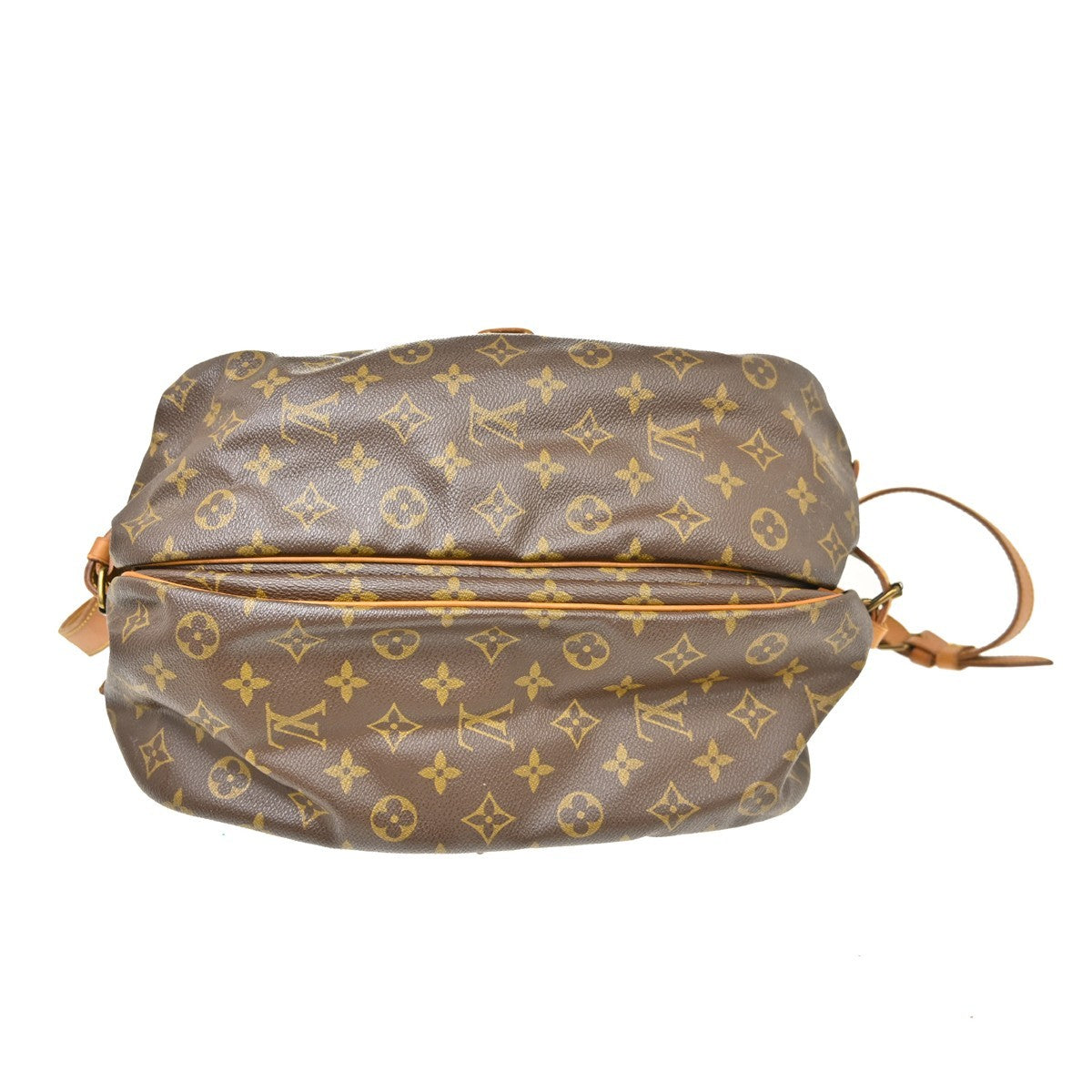Louis Vuitton Saumur Monogram Canvas Brown Canvas Shoulder Bag Bag (Pre-Owned)