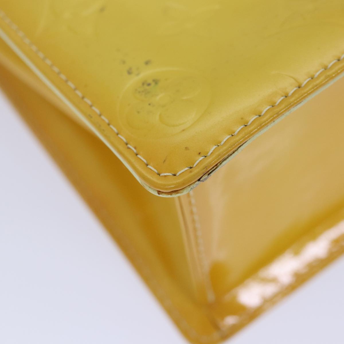Louis Vuitton Spring Street Yellow Patent Leather Handbag (Pre-Owned)