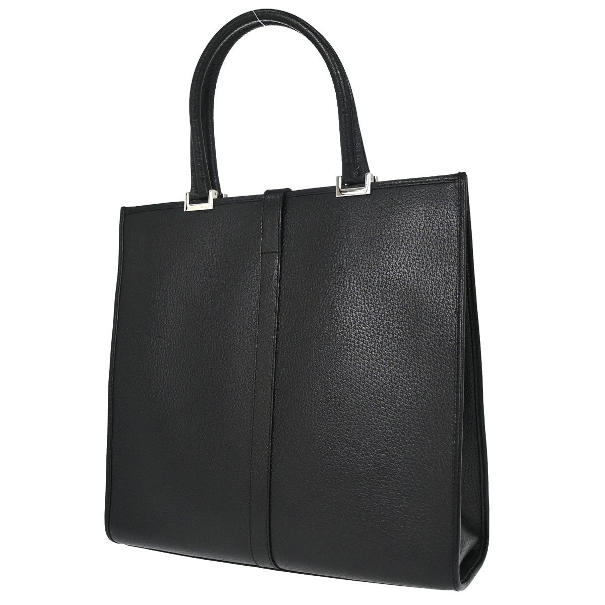 Gucci Jackie Soft Leather Black Leather Tote Bag Bag (Pre-Owned)
