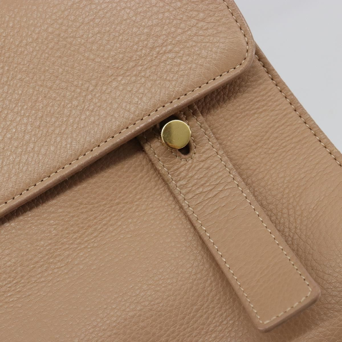 Saint Laurent Muse Two Leather Beige Leather Handbag (Pre-Owned)