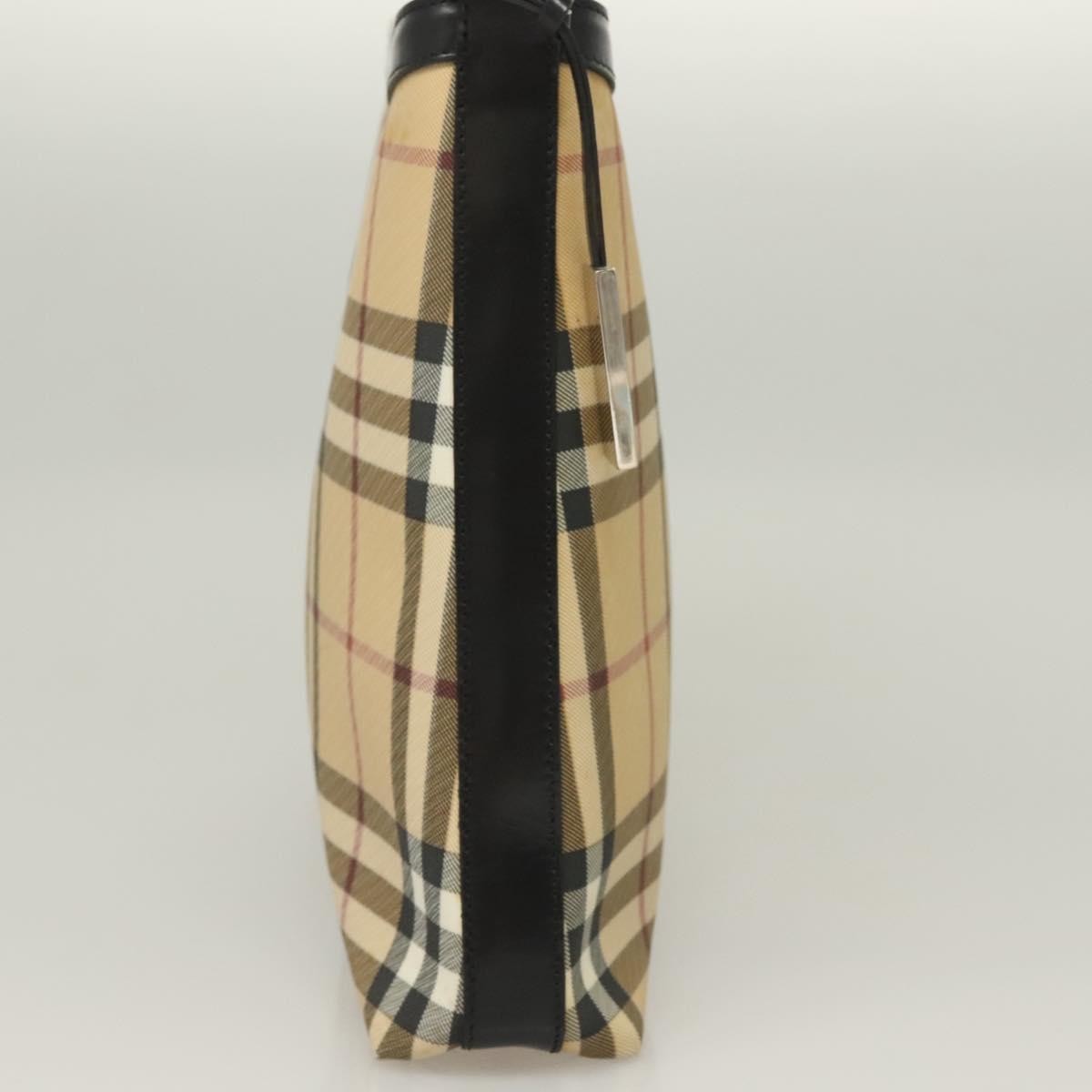Burberry Shoulder Nova Check Canvas Beige Pvc Bag (Pre-Owned)