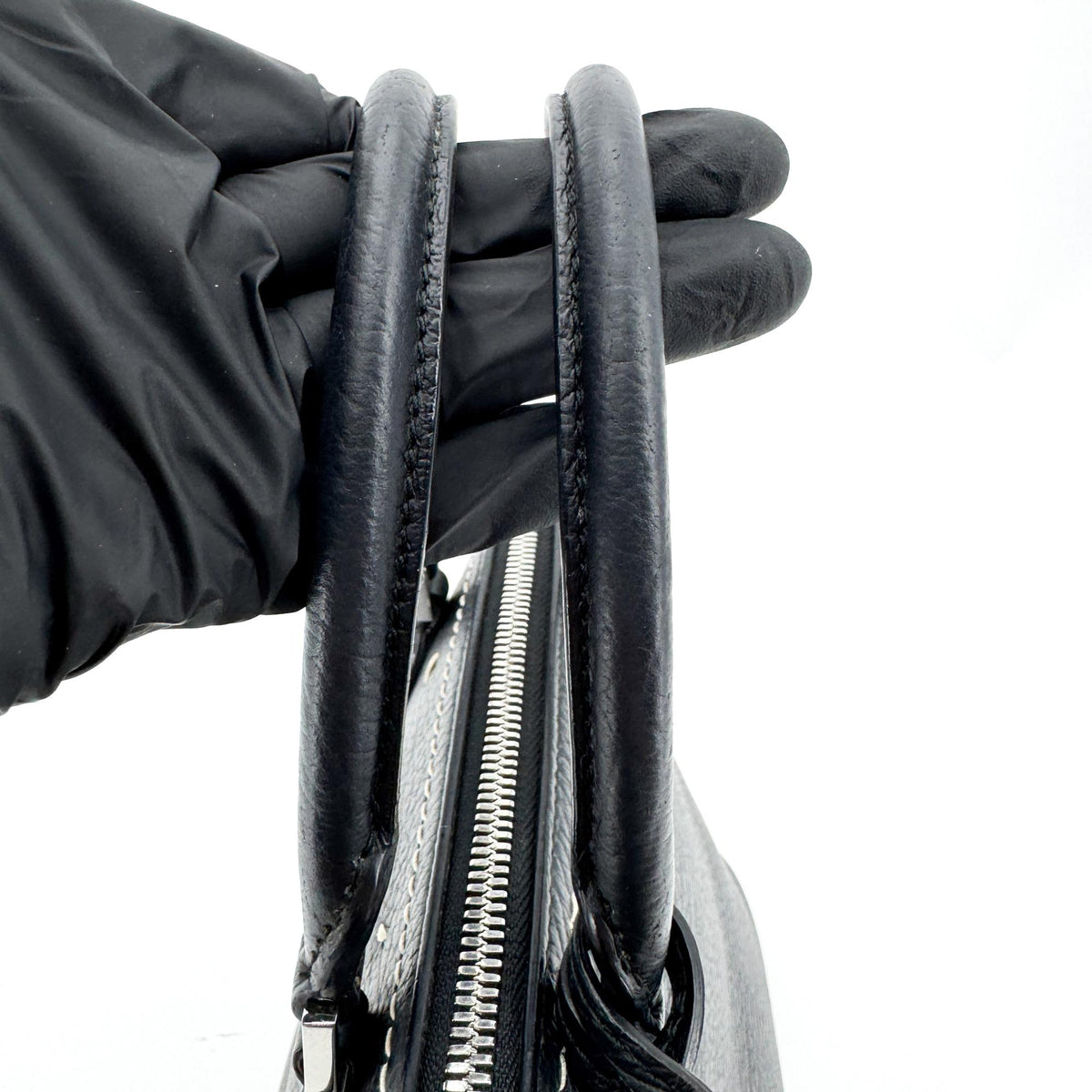 Maison Margiela 5Ac Leather Black Leather Handbag (Pre-Owned)