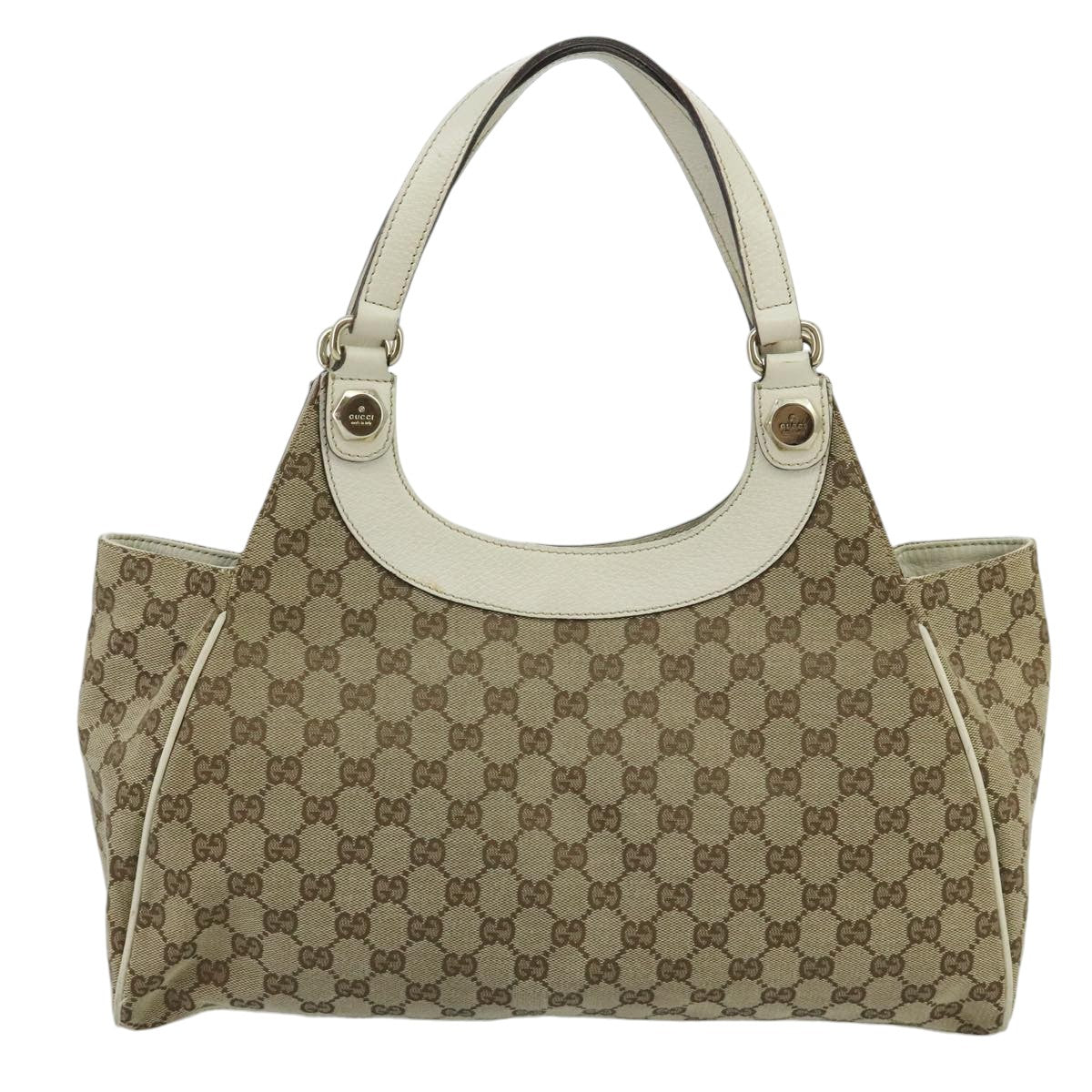Gucci Beige Canvas Tote Bag (Pre-Owned)