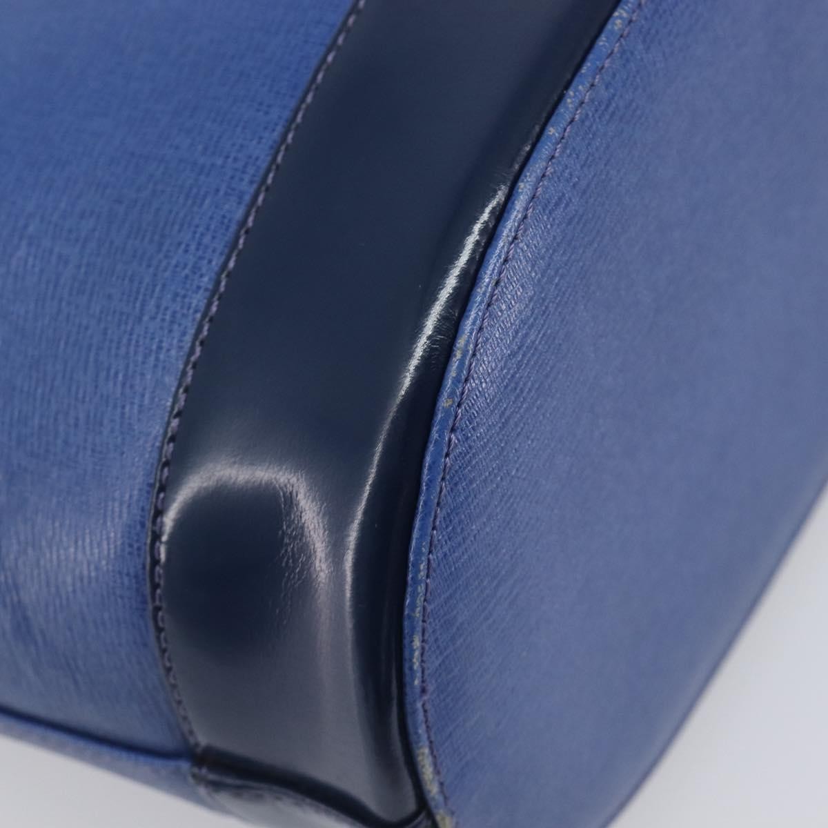 Burberry Shoulder Leather Blue Leather Shoulder Bag Bag (Pre-Owned)