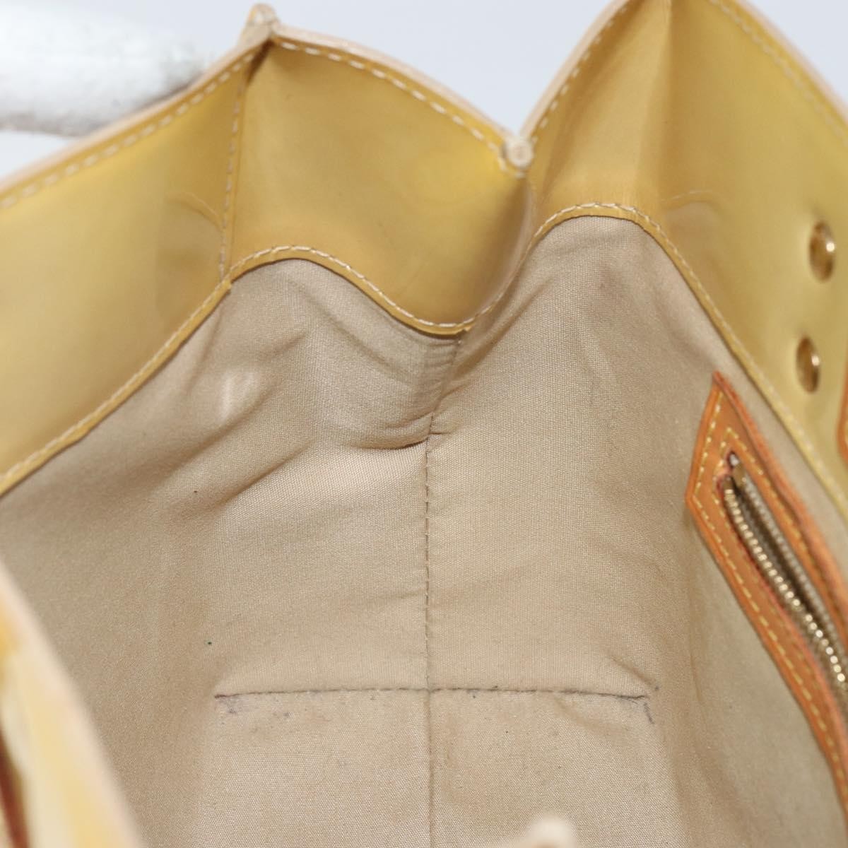 Louis Vuitton Reade Monogram Vernis Beige Patent_Leather Bag (Pre-Owned)