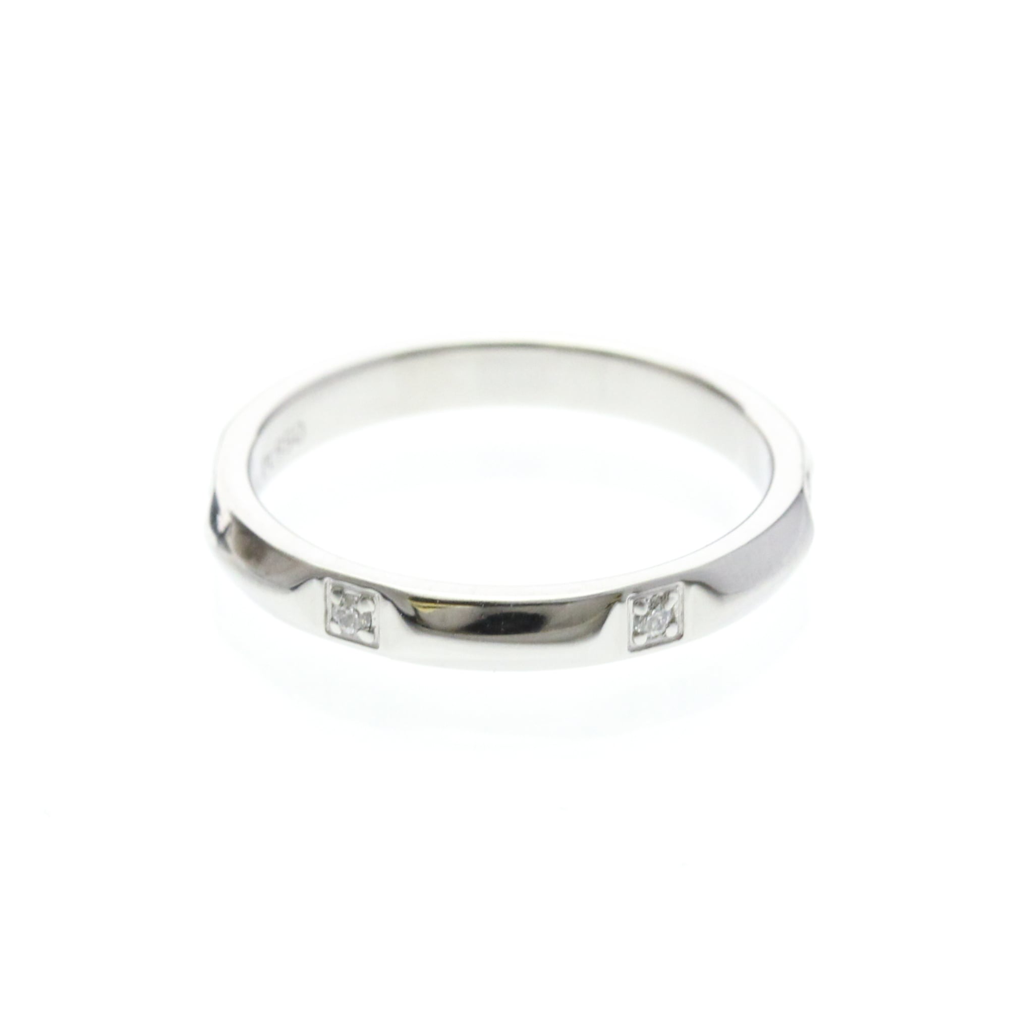 Tiffany & Co. True Band Platinum / 5Pdiamond Silver Platinum Ring Jewelry (Pre-Owned)