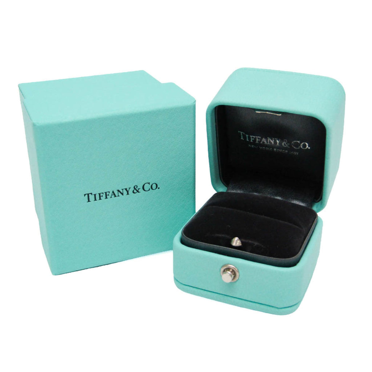 Tiffany & Co. Forever Band 18K Yellow Gold With Diamond Gold Yellow_Gold Ring Jewelry (Pre-Owned)