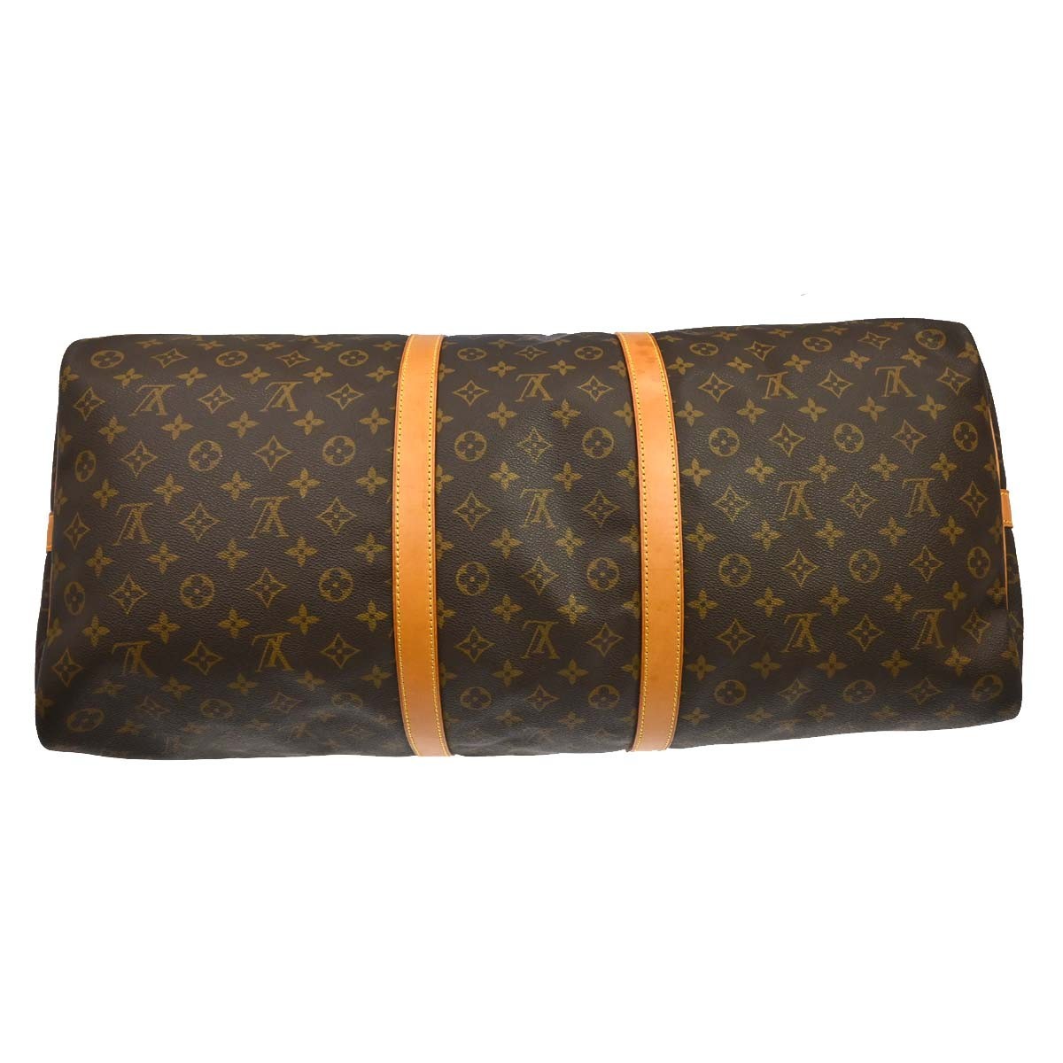 Louis Vuitton Keepall Bandouliere Monogram Canvas Brown Canvas Travel Bag Bag (Pre-Owned)