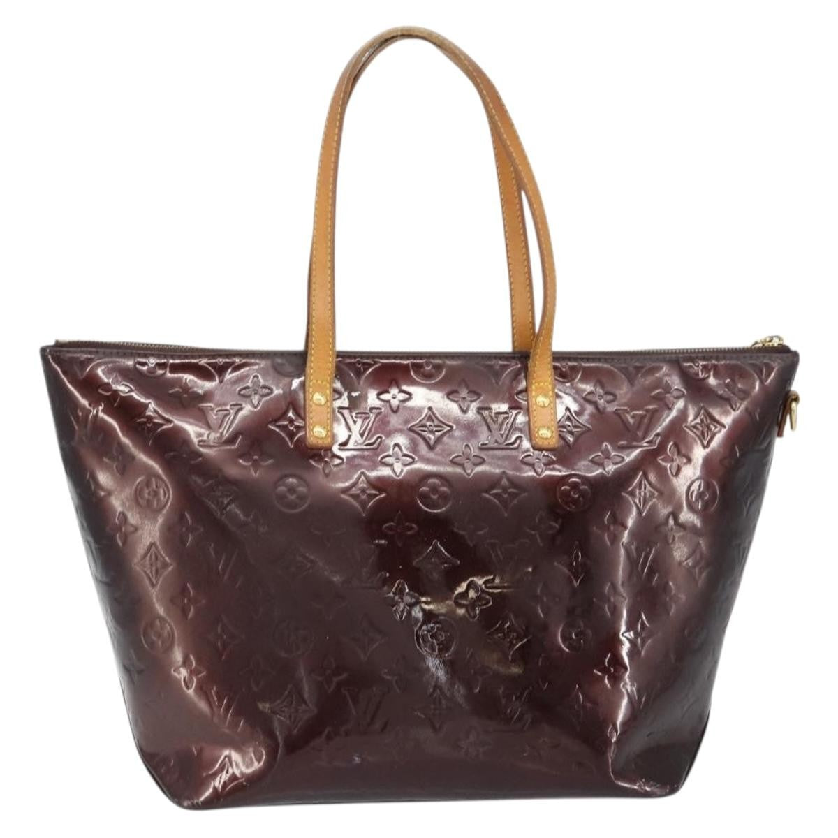 Louis Vuitton Bellevue Monogram Vernis Purple Patent_Leather Tote Bag Bag (Pre-Owned)