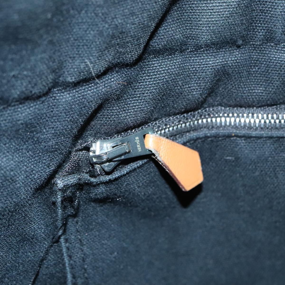 Hermès Fourre Tout Black Canvas Handbag (Pre-Owned)