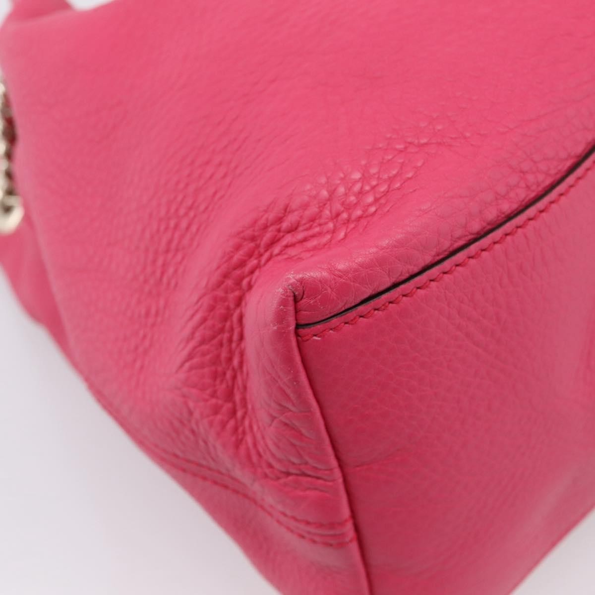 Gucci Soho Chain Strap Leather Pink Leather Shoulder Bag Bag (Pre-Owned)