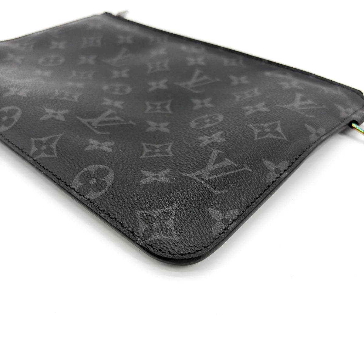 Louis Vuitton Pochette Voyage Monogram Eclipse Canvas Black Canvas Clutche & Pouche Bag (Pre-Owned)