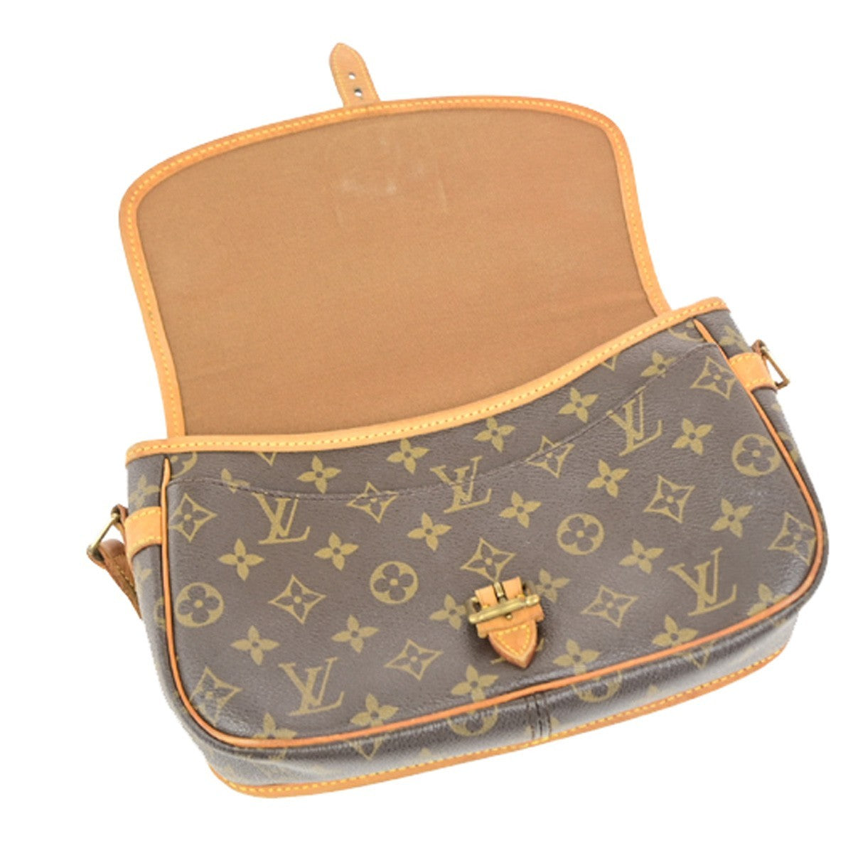 Louis Vuitton Sologne Monogram Canvas Brown Canvas Shoulder Bag Bag (Pre-Owned)