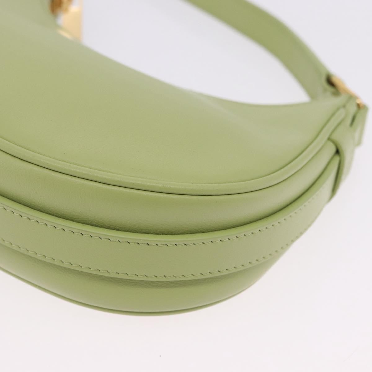 Celine Ava Leather Green Leather Handbag (Pre-Owned)