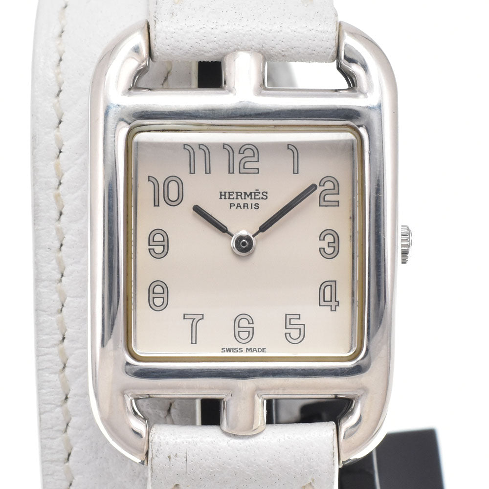 Hermes Cape Cod Quartz Stainless Steel And Leather Watch (Pre-Owned)