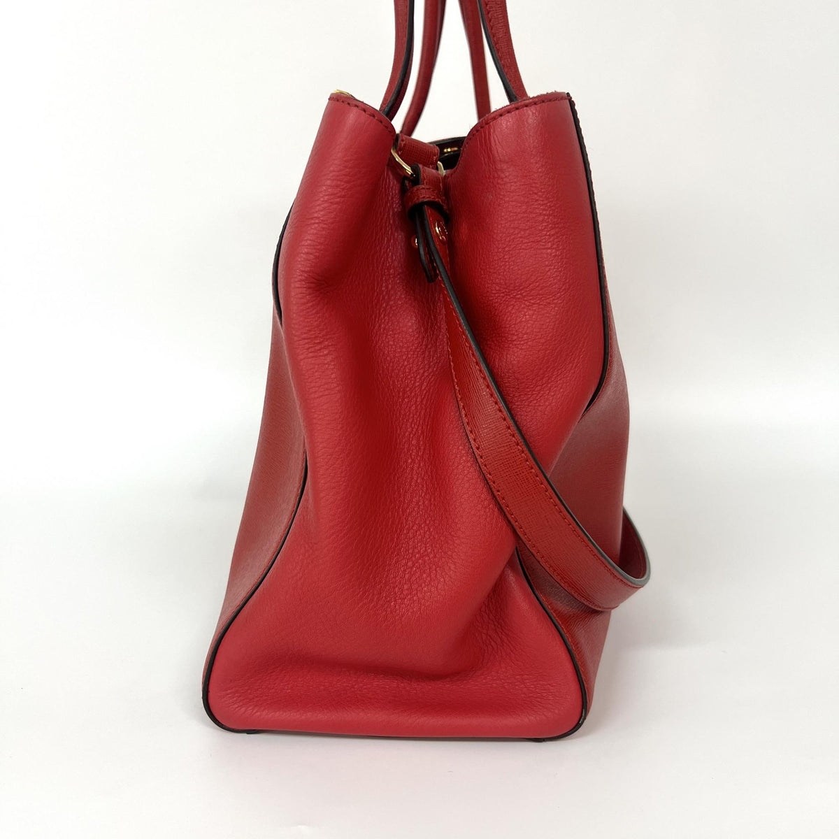 Fendi 2Jours Bag Patent Red Leather Handbag (Pre-Owned)