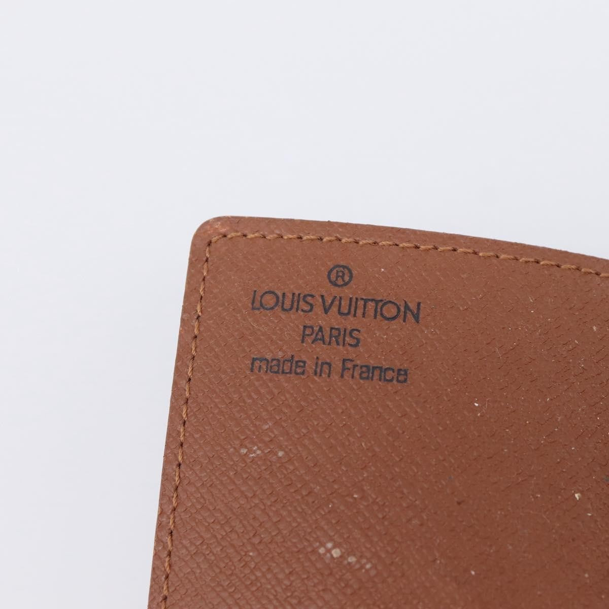 Louis Vuitton Porte Cartes Pression Card Case Monogram Canvas Brown Canvas Card Holders Accessory (Pre-Owned)