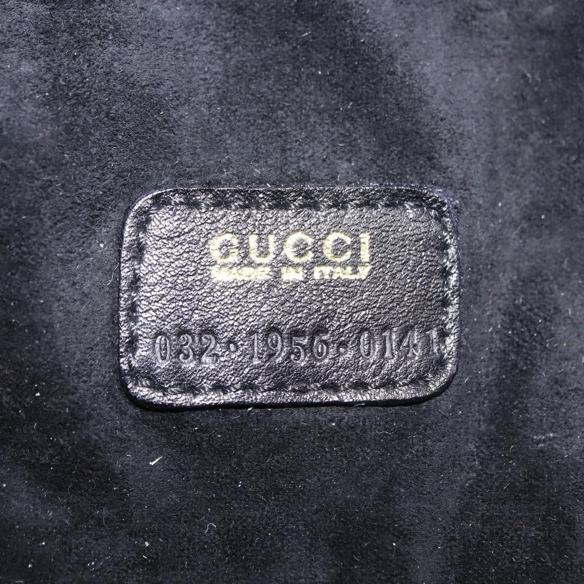 Gucci Horsebit Vanity Leather Black Leather Toiletry Case Accessory (Pre-Owned)