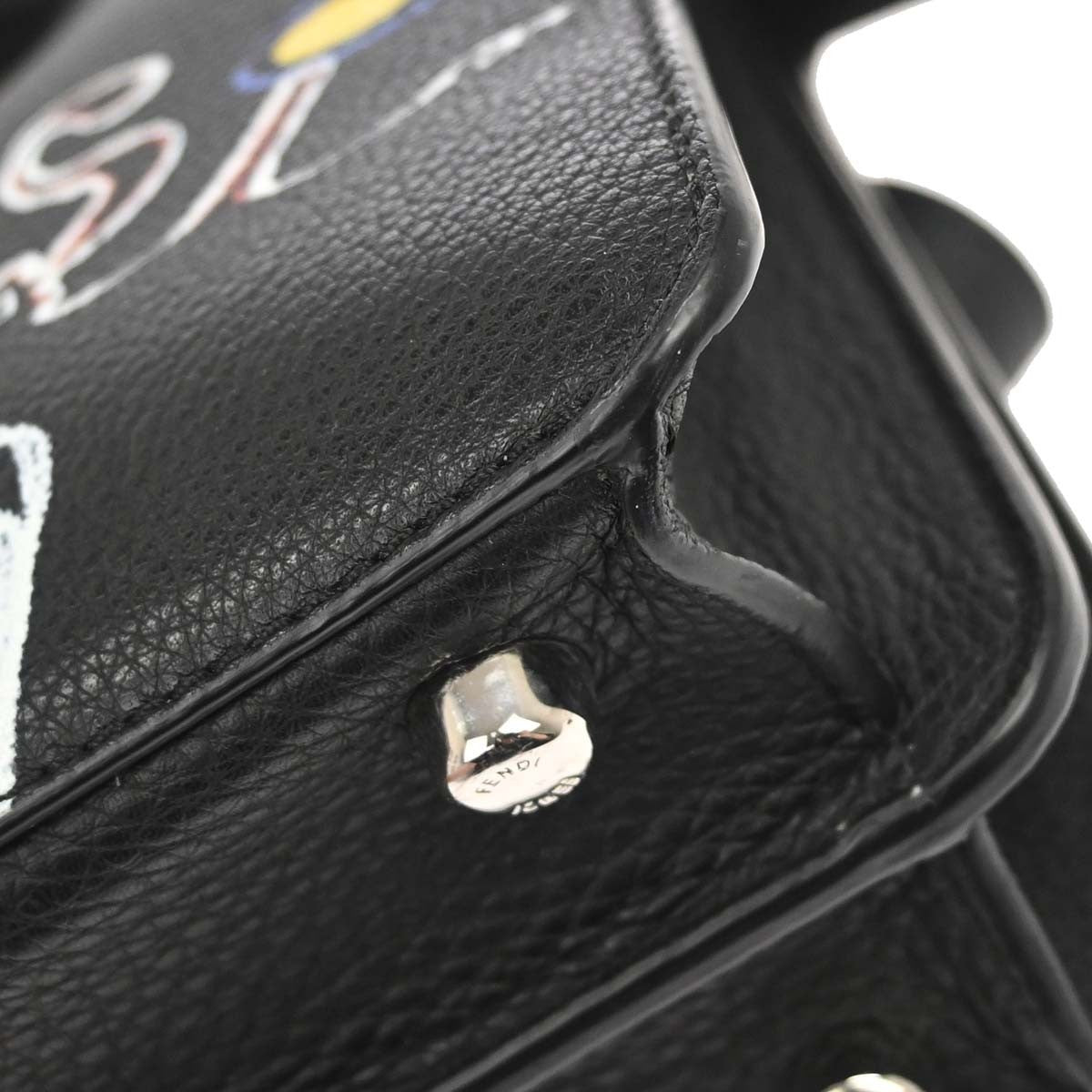 Fendi Peekaboo Iseeu Printed Leather Multicolour Leather Handbag (Pre-Owned)