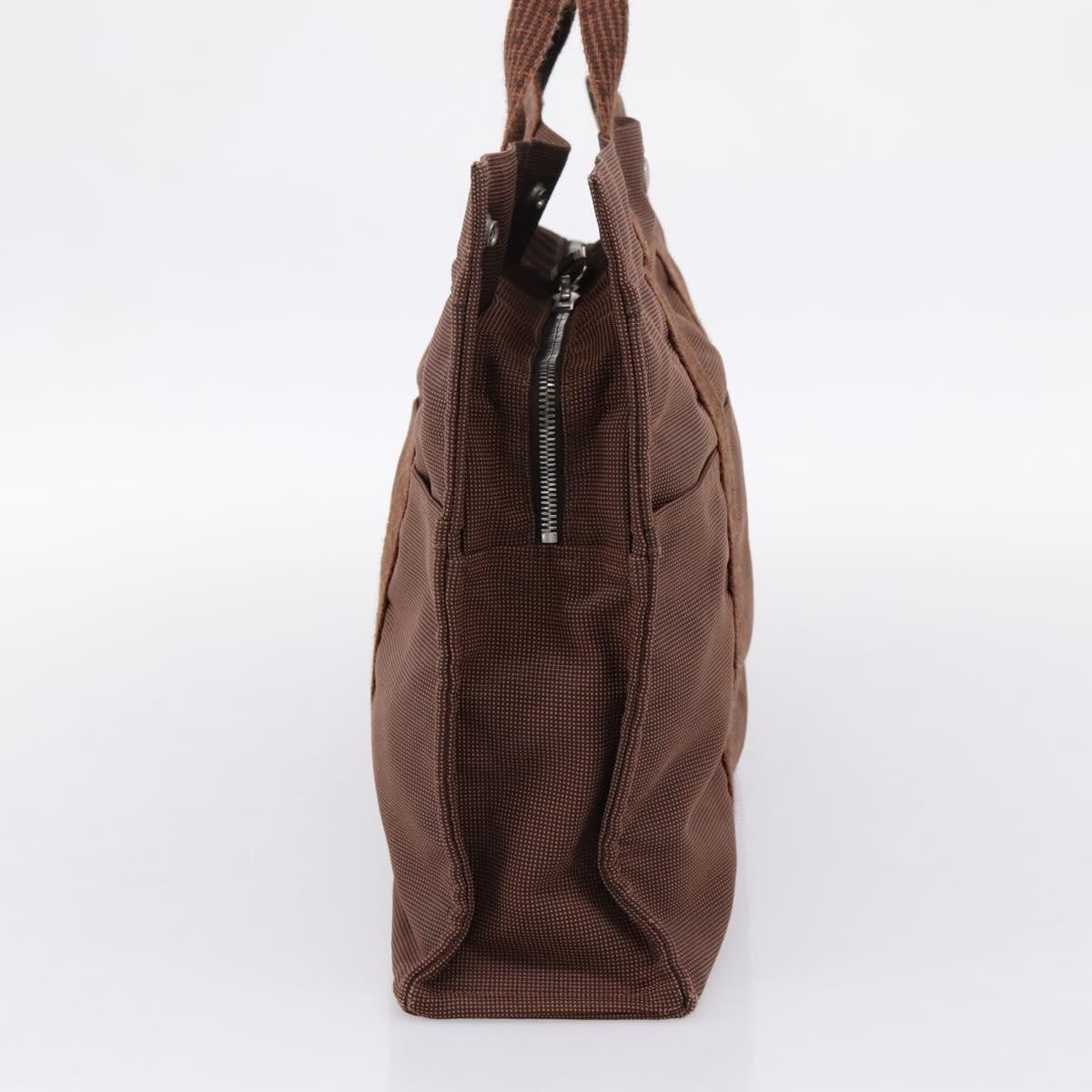 Hermes Fourre-Tout Herline Fourre-Tout Herline Brown Canvas Tote Bag Bag (Pre-Owned)