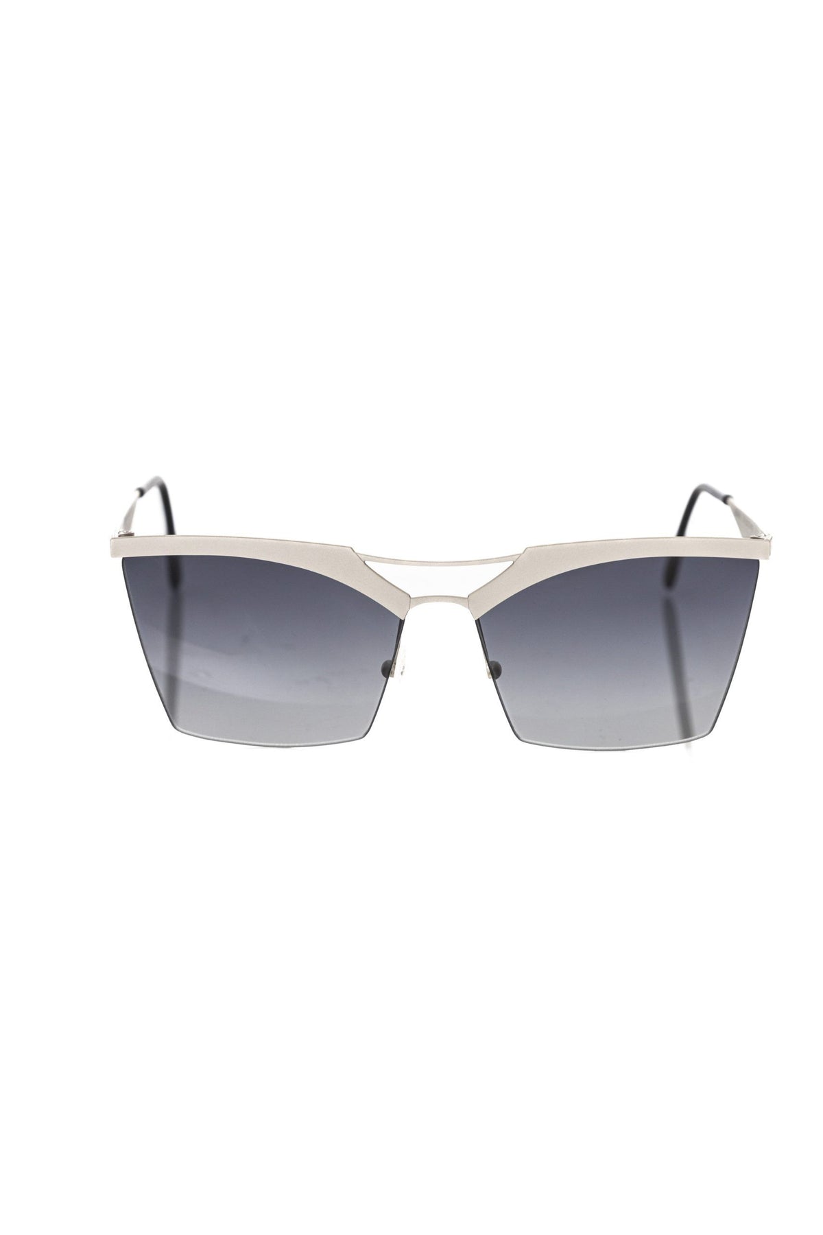 Frankie Morello Silver Metallic Women's Women's Sunglass